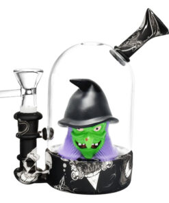Spooky Witch Bell Jar Water Pipe - 5.5" / 14mm F - Headshop.com
