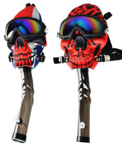 Ski Goggle Gas Mask w/ Acrylic Water Pipe - 18"/Assorted Styles - Headshop.com