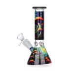 Mushroom Forest Glass Beaker Water Pipe Smoking Set - 7.75" - Headshop.com