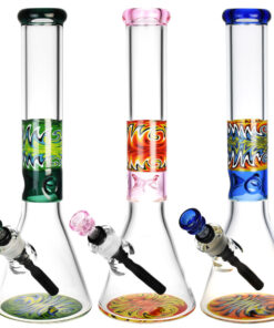 Sentience Wig Wag Beaker Water Pipe -14.75" - Headshop.com