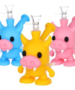 Vampire Cow Silicone Bubbler - 6" / Colors Vary - Headshop.com