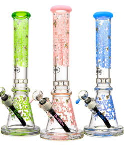 aLeaf The Honeycomb Beaker Water Pipe -16"/14mm F/Colors Vary - Headshop.com