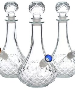 Vintage Decanter Style Glass Bong w/ Cap - 8.25"/ Long Neck - Headshop.com