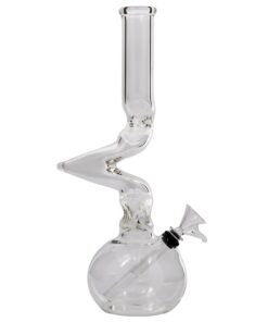 LA Pipes "Jacob's Ladder" Crystal Clear Zong Bong - Headshop.com