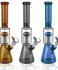 Pulsar Tree Perc Beaker - 11.5" / 14mm F / Colors Vary - Headshop.com