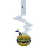 LA Pipes "Switchback" Bubble Base Bong - Headshop.com
