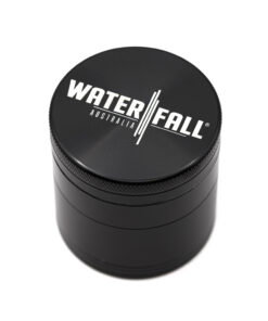 Four-Part Aluminium Grinder with Removable Screen - Black (50mm) Waterfall