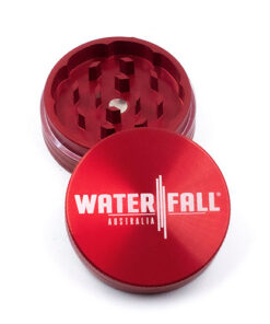 Two-Part Aluminium Grinder - Black (50mm) Waterfall