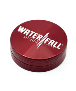 Red Two-Part Aluminium Grinder 63mm Waterfall