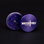 Two-Part Aluminium Grinder - Gloss Blue (40mm) Waterfall