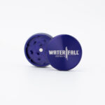 Two-Part Aluminium Grinder - Gloss Blue (40mm) Waterfall
