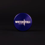 Two-Part Aluminium Grinder - Gloss Blue (40mm) Waterfall