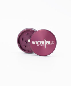 Two-Part Aluminium Grinder - Gloss Purple (40mm) Waterfall