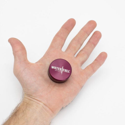 Two-Part Aluminium Grinder - Gloss Purple (40mm) Waterfall