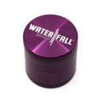 Four-Part Aluminium Grinder with Removable Screen - Purple (50mm) Waterfall