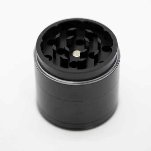 Four-Part Aluminium Grinder with Removable Screen - Gloss Black (43mm) Waterfall