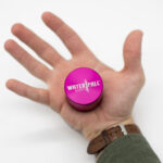 Four-Part Aluminium Grinder with Removable Screen - Gloss Pink (43mm) Waterfall