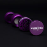 Four-Part Aluminium Grinder with Removable Screen - Matte Dark Purple (43mm) Waterfall
