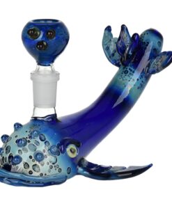Whale of the Depths Glass Water Pipe - 6.75" / 14mm F - Headshop.com