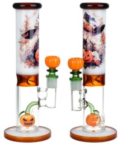 Pulsar Anime Halloween Straight Tube Water Pipe - 9.75" / 14mm F - Headshop.com