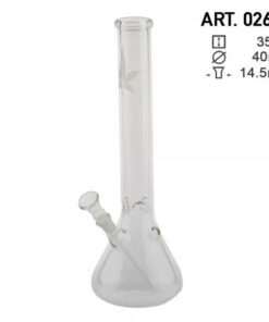 14" Hemp Lear Beaker Glass Water Pipe - Headshop.com