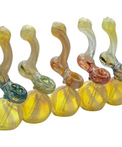 LA Pipes "Rake Bubb" Fumed Sherlock Bubbler Pipe (Various Colors) - Headshop.com