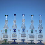 19.5" Jellyfish Sprinkler & Matrix Perc Glass Water Pipe - Headshop.com