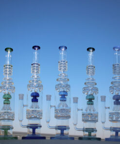 19.5" Jellyfish Sprinkler & Matrix Perc Glass Water Pipe - Headshop.com