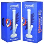 Grateful Dead x Pulsar Bolts And Skellies Straight Tube Water Pipe-15.5"/14mm F - Headshop.com