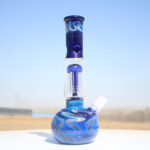 10.5" Blue Buddha Glass Water Pipe w/ Coil Perc - Headshop.com