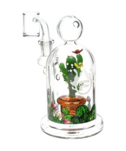 Pulsar Cactus Terrarium Glass Dab Rig - 6" / 14mm F - Headshop.com