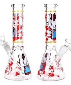 Cats Play Beaker Glass Water Pipe - 10" / 14mm F