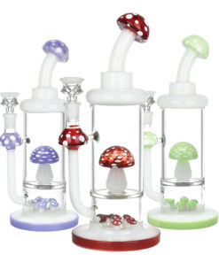 Agaricus Invasion Water Pipe - 11"/14mm F/Colors Vary - Headshop.com
