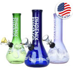 Phoenix Rising Beaker Base Water Pipe - 7"/Colors Vary - Headshop.com