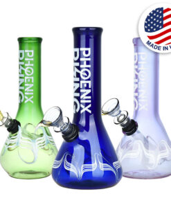 Phoenix Rising Beaker Base Water Pipe - 7"/Colors Vary - Headshop.com