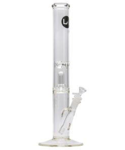 LA Pipes Thick Glass Straight Showerhead Perc Bong - Headshop.com