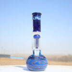 10.5" Blue Buddha Glass Water Pipe w/ Coil Perc - Headshop.com