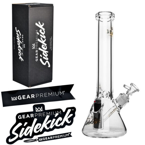 Gear Premium Sidekick Glass Beaker Water Pipe | 15" | 14mm F - Headshop.com