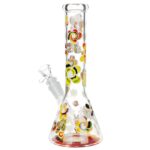 Cheech & Chong Glass Tie Dye Glow Glass Beaker Bong - 10" - Headshop.com