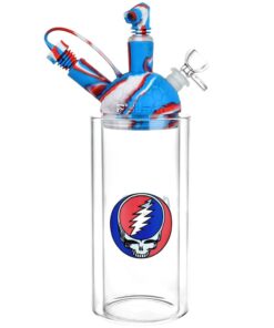 Grateful Dead x Pulsar Silicone & Glass Gravity Water Pipe - 11" - Headshop.com