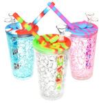 Cooling Freeze Travel Cup Bubbler - 6" /14mm F /Colors Vary - Headshop.com