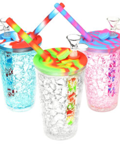 Cooling Freeze Travel Cup Bubbler - 6" /14mm F /Colors Vary - Headshop.com