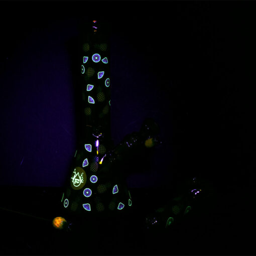 Pulsar Fruit Series Pineapple Express Herb Pipe Glow Duo - 10" / 14mm F - Headshop.com