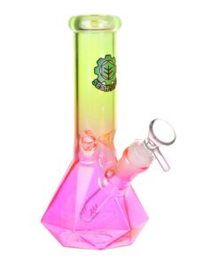 SeshGear Diamond Base Beaker Ombre Glass Water Pipe | 7.75" | 14mm F