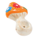 Wacky Bowlz Flower Mushroom Ceramic Pipe - 3.75" - Headshop.com