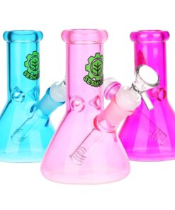 SeshGear Shorty Beaker Color Glass Water Pipe | 5.75" | 14mm F - Headshop.com