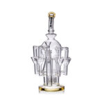 Daze Glass - 13" Octopus Recycler Style Matrix Perc Glass Water Pipe - Headshop.com