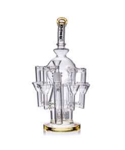 Daze Glass - 13" Octopus Recycler Style Matrix Perc Glass Water Pipe - Headshop.com