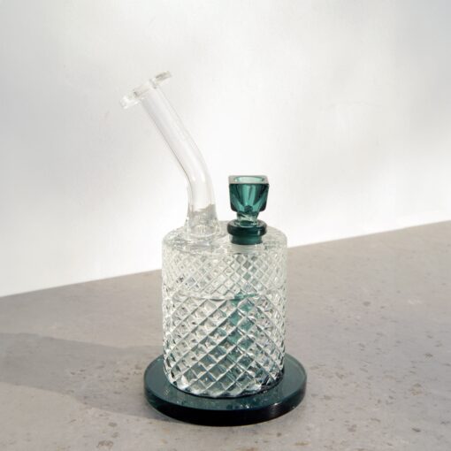 Jane West Twenties Collection Water Pipe | Teal - Headshop.com
