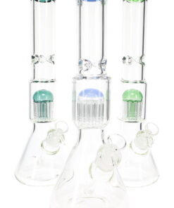 Glass Beaker Bong “Jelly Dome” – Tree Perc – 15″